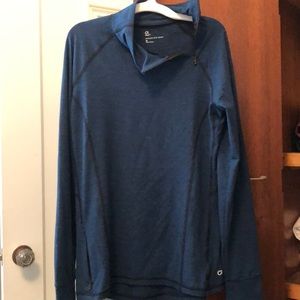 GapFit Brushed Tech Jersey pullover sz M